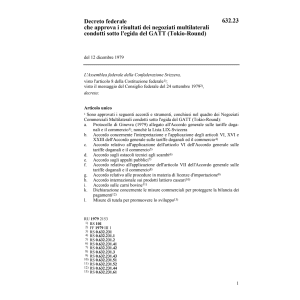 DF risultati negoziati egida GATT
