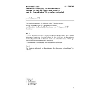 BB Zollabkommen Vereinigte Staaten/EG