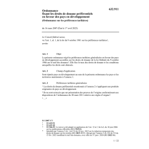 O préférences tarifaires