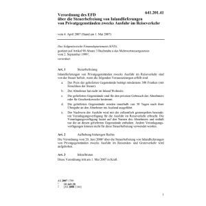 V Steuerbefreiung Inlandlieferung/Ausfuh
