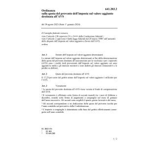 Ord fondo di compensazione imposta valor