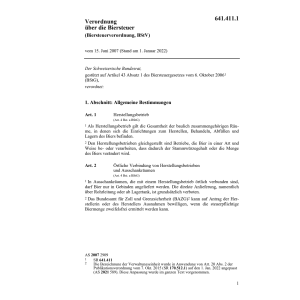 Biersteuerverordnung, BStV