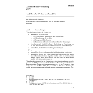 Automobilsteuerverordnung