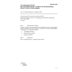 V BAZG 16.07.24 elektr. Verfahren Schwer