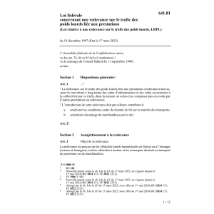 LF redevance trafic des poids lourdsLRPL