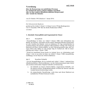 V Besteuerung natürl. Person im Ausland