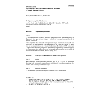 O estimation immeubles d'impôt direct