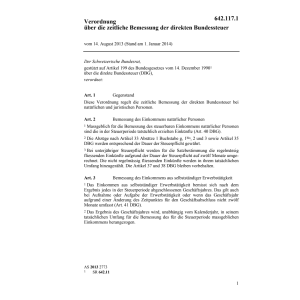 V zeitliche Bemessung b. nat. Personen