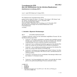 Quellensteuerverordnung, QStV
