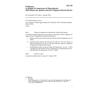 O su deleghe al Dipartimento finanze