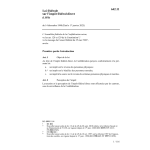 LF impôt fédéral direct, LIFD