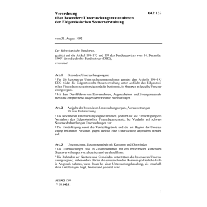 V Untersuchungsmassnahmen Steuerverwalt.
