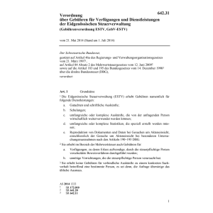 V Gebühren Dienstleist. Steuerverwaltung