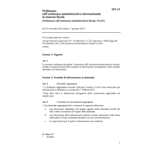 O ass. amministr. fiscale, OAAF