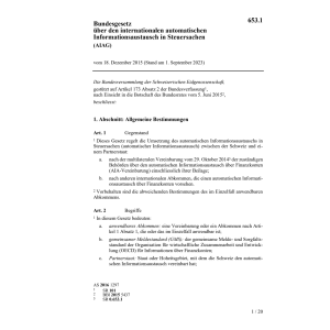 BG Informationsaustausch Steuersachen