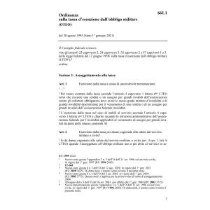 O tassa esenzione obligo militare, OTEO