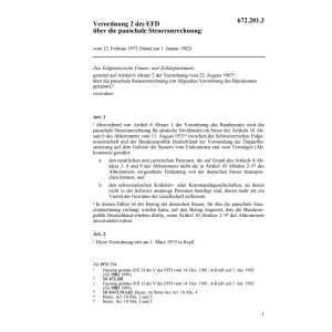V EFD pauschale Steueranrechnung