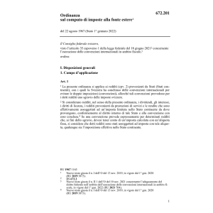 O computo globale dell'imposta