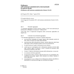 O ass. amministrativa fiscale, OAAF