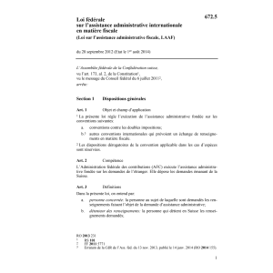 Loi assist. administr. fiscale, LAAF