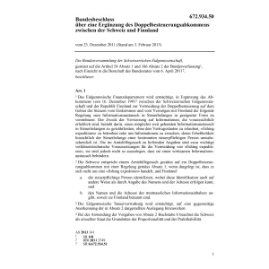BB Ergänzung DBA CH-Finnland