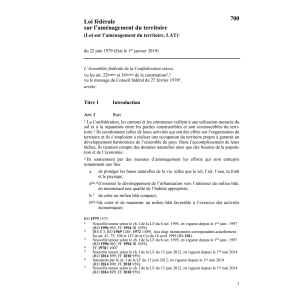 LF sur l'aménagement du territoire, LAT