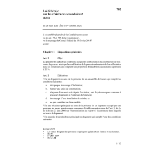 LF résidences secondaires (LRS)