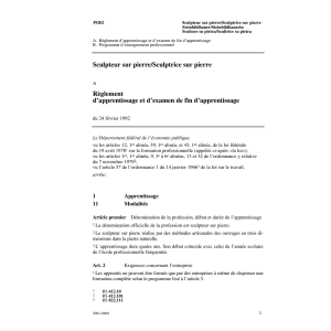 R apprent., Sculpteur/trice sur pierre