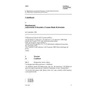 R tirocinio, Coltellinaio