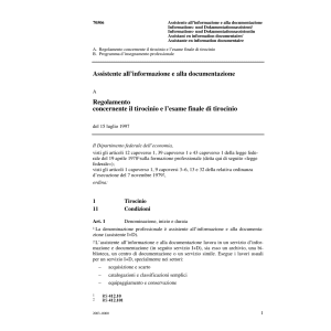 R Assistente informazione documentazione