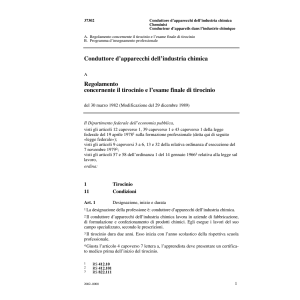 R tiroc., Conduttore industria chimica