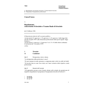 R tirocinio, Cuoco/Cuoca