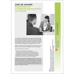 Liste de contrôle, Protection intégrité