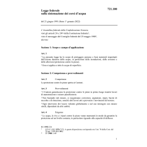 LF sulla sistemazione dei corsi d'acqua