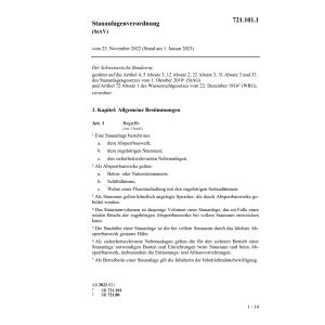 Stauanlagenverordnung StAV