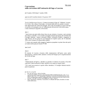 Conv. correzione emissario del lago a LU