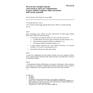 D opere militari strade nazionali