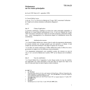 O Routes principales