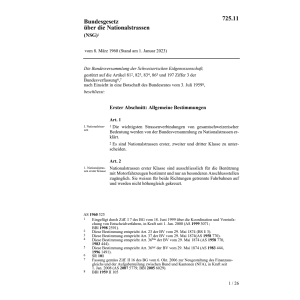 BG über die Nationalstrassen, NSG
