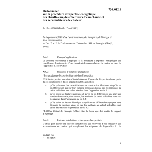 O Procedure expertise chauffe-eau