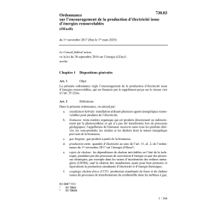 O électricité énergie renouvelables OEnR