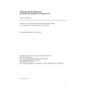 Anleitung Schätzung landw. Ertragswert