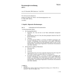 Kernenergieverordnung KEV