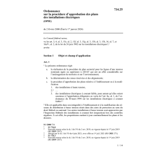 O approbation installat. électrique OPIE