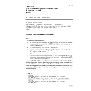 O approv. piani impianti elettrici OPIE