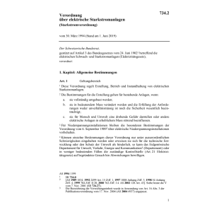 V Elektrische Starkstromanlagen