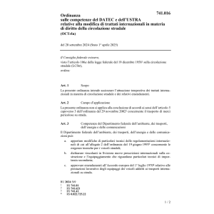 O competenze DATEC e USTRA (OCTrIn)