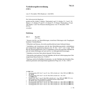 Verkehrsregelnverordnung, VRV