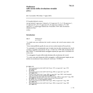 O sulle norme circolazione stradale, ONC