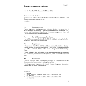 Durchgangsstrassenverordnung